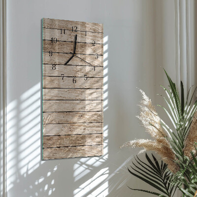Vertikale Uhr Holz
