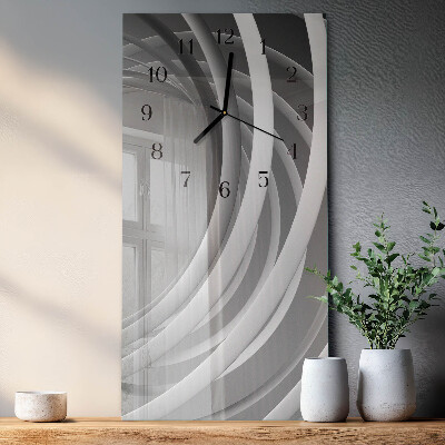 Wanduhr mit motiv vertikal Abstrakte Kreise