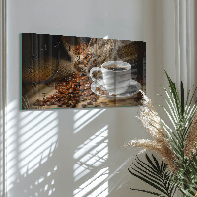 Horizontale Uhr Kaffeeaufguss