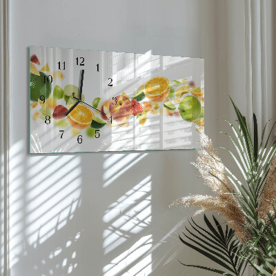 Glasuhr horizontal Fruchtmischung