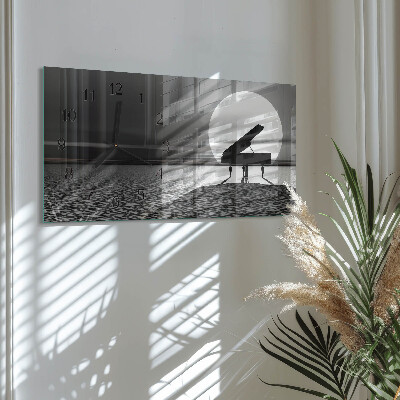 Horizontale Uhr Schrankklavier