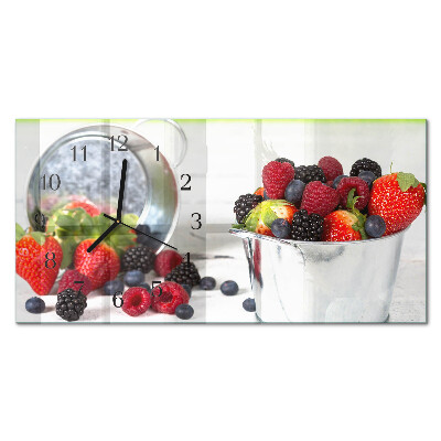 Glas wanduhr mit motiv horizontal Gaben des Waldes