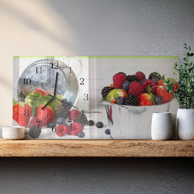 Glas wanduhr mit motiv horizontal Gaben des Waldes