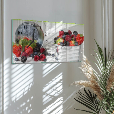 Glas wanduhr mit motiv horizontal Gaben des Waldes