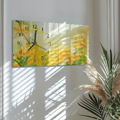 Horizontale Uhr Schnittblumen