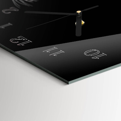 Glas wanduhr mit motiv horizontal Amerikanischer Jaguar