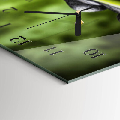 Glas wanduhr mit motiv horizontal Meditationssteine