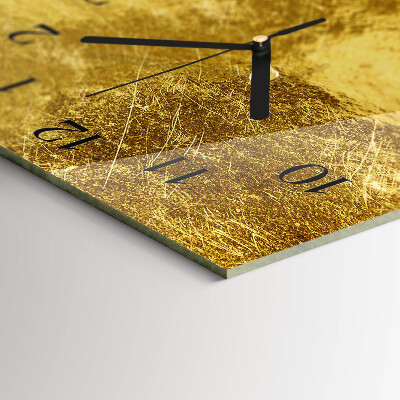 Horizontale Uhr Metallische Oberfläche