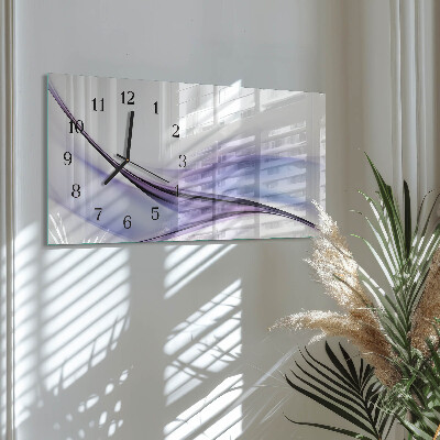 Glasuhr horizontal Bunte Wellen