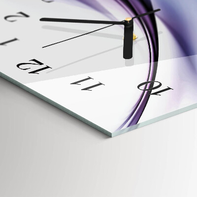 Glasuhr horizontal Bunte Wellen
