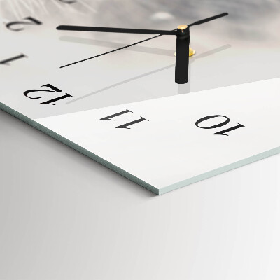 Wanduhr aus glas horizontal Gemeiner Löwenzahn