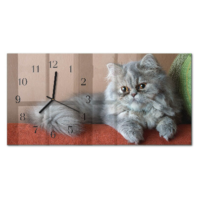 Wanduhr aus glas horizontal persisch