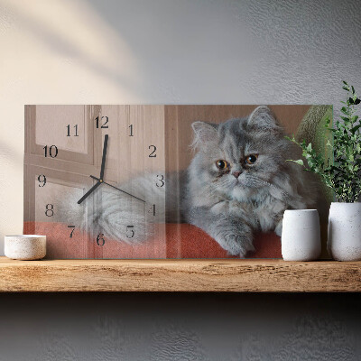Wanduhr aus glas horizontal persisch