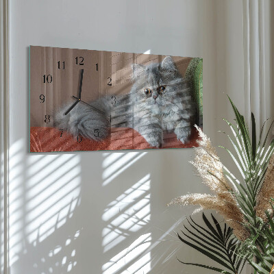 Wanduhr aus glas horizontal persisch