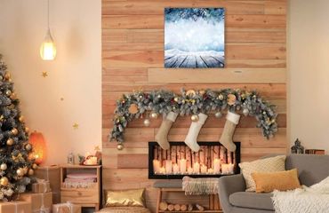 Weihnachtliche Innenarchitektur - praktische Dekorationen für die Feiertage